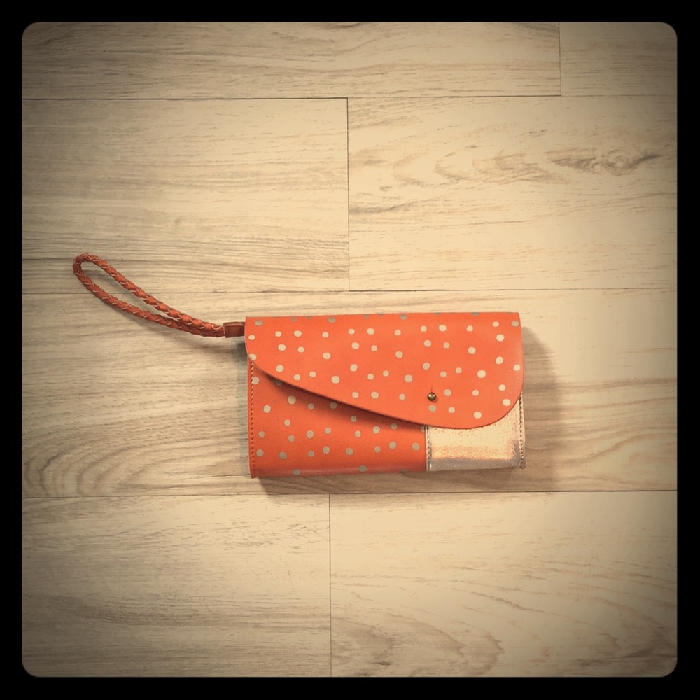 Anthropologie Leather Clutch
